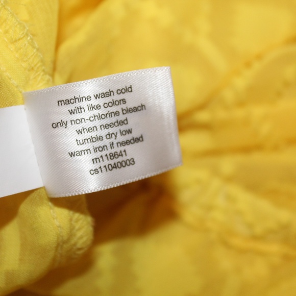 26/28 Lane Bryant Yellow Scoop Neck Blouse - Picture 6 of 8